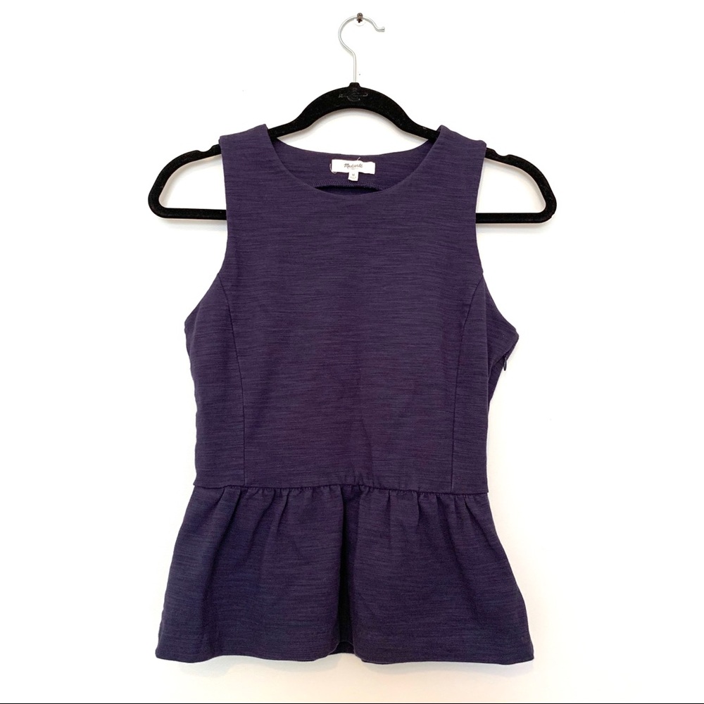Madewell Sleeveless Peplum Top